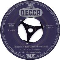 7"Grosses Blasorchester · Fridericus Rex-Grenadiermarsch (RAR 1964)