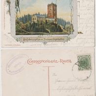 Wolfsber-Spitze-Kärnten-Litho AK 1904 Ferdinant Schützhütte, Erh.1Top