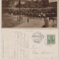Zeithain-Truppenübungsplatz-AK-1913 Kavallerie Lackkarte, Erh.1