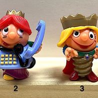 Ü-Ei-Kugelfiguren-Serie "König Pappnase" D 1999, komplett + 9 BPZ