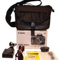 Canon EOS 4000D Digitalkamera mit Zubehörpaket Wie Neu nur 940 Auslösungen