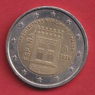 Spanien 2 Euro 2020 Mudéjar Architektur in Aragon Sondermünze