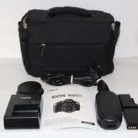 Canon EOS 1100D digitale Spiegelreflexkamera HD-MOVIE 12.2MP wie NEU mit Objektiv