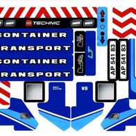 Lego 8052 Ersatzstickerbogen für den Container Truck