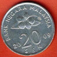 Malaysia 20 Sen 2009