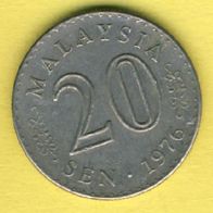 Malaysia 20 Sen 1976