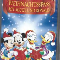 VHS Videokassette " Weihnachtsspas mit Micky und Donald "