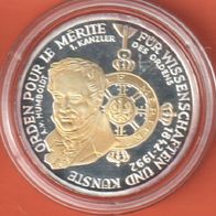 1992 BRD Orden „Pour le Merite“ 10 DM mit Goldapplikation