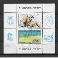 001) Türkisch-Zypern 1986 Europa/ Cept Block 5 gestempelt