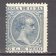 Kuba, Cuba, Span. Kolonialzeit, 1 alte Briefm., ungebr.
