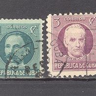 Kuba, ab 1925, Politiker, 2 Briefm., gest.
