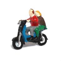IFA Simson SR50 ´86, Kleinroller, blau, Fahrer, Kleinserie, Ep4, BLK, Spur N