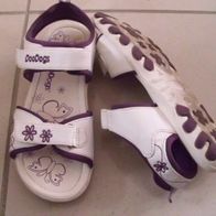 Sandalen weiß lila Gr. 35