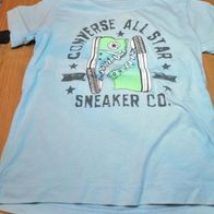 Hellblaues Shirt mit Aufdruck - Converse 5- Gr. 104/110