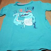 Grünes Shirt mit Aufdruck - Tom Tailor - 104/110