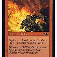 4x "Goblin-Feuerteufel", Common aus "Legionen", ungespielt