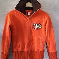 Jacke Shirtjacke orange Glitzer Gr. 134/140