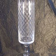 Rosenthal Glas / -Strohglas Vase " Romanze " v. Björn Wiinblad