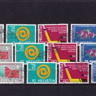 Schweiz MiNr. 727-730 Jahresereign. komplett gestempelt zur Auswahl M€ 2,50 #E453ac