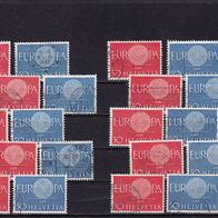 Schweiz MiNr. 720-721 Europa komplett gestempelt zur Auswahl M€ 1,40 #E455af