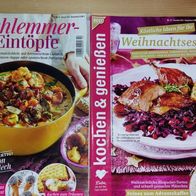2x Kochen & Genießen - Feb. 2018 & Dez. 2015 - Eintöpfe & Weihnachtsrezepte