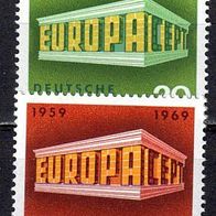 Bund 1969 Mi. 583-584 * * Europa CEPT Postfrisch (br0456)