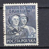 Polen 1951 Sechsjahresplan MiNr. 680 A a gestempelt -1