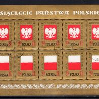 Polen gestempelt Kleinbogen Michel Nr. 1691/1692