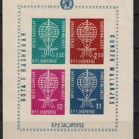 Albanien postfrisch Michel Block 7B - rar