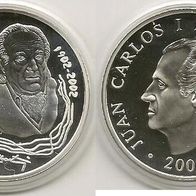 Spanien Silbermünze PP/Proof 10 Euro 2002 Rafael Alberti