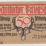 Schiltach-Notgeld-50 Pfennig vom 1.10.1918,