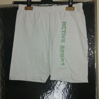 Weiße Sporthose - Shorts - crane - Gr. M - 40/42