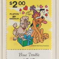 Disney Dominica 1980 50. Geburtstag Pluto Einzelmarke MiNr 706 postfrisch