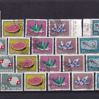 Schweiz MiNr. 674-678 Pro Patria 1959 kpl. gest. eine zur Auswahl M€ 8,50 #E467be