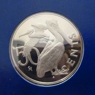 British Virgin Islands 50 Cents 1975 FM -PP- (K-N) in OVP SELTEN!