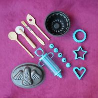 Backset Backen 15-teilig für Kinder Spielen Lernen Back Ausstech Kuchen Formen