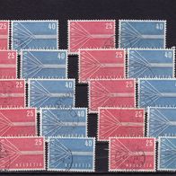 Schweiz MiNr. 646-647 Europa 1957 kpl. gest. eine zur Auswahl M€ 1,80 #E474b5b