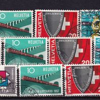 Schweiz MiNr. 637-640 Jahresereign. gest. eine zur Auswahl M€ 2,50 #E476ce