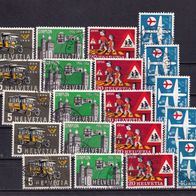Schweiz MiNr. 623-626 Jahresereign. 1956 gest. eine zur Auswahl M€ 4,00 #E478e481b