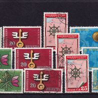 Schweiz MiNr. 593-596 Jahresereign. 1954 gest. eine zur Auswahl M€ 8,50 #E482f3b