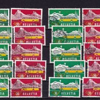 Schweiz MiNr. 586-587 Alpenpost 1953 gest. eine zur Auswahl M€ 0,80 #E483c4c