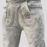 Herren Trachten Lederhose Kurze Lederhose Bavarian Lederhose mit Gürtel Gr,54