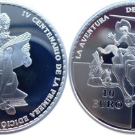 Spanien Silbermünze PP/Proof 10 Euro 2005 Don Quichote