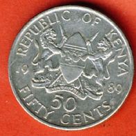 Kenia 50 Cents 1989