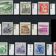 Österreich Mi. Nr. 1105+ 1111+ 1112+ 1113+ 1114+ 1115+ 1116+ 1117+ 1118+ + o <