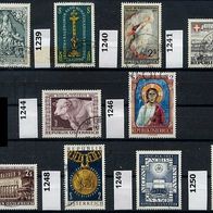 Österreich Mi. Nr. 1238 + 1239 + 124+ 1241+ 1244+ 1246 + 1247+ 1248+ 1249+ 1250 o <