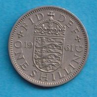 Großbritannien 1 Shilling 1961 Wappen von England