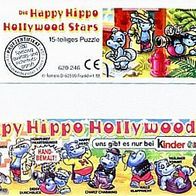 Happy Hippo Hollywood Stars 15-teiliges Puzzle