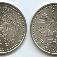 Portugal 200 Escudos 1996 "CHINA (1513)" Stgl./ BU