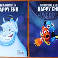 Findet Nemo Disney Postkarte & Flaschen Geist Postkarte Disney -unbenutzt & neu !